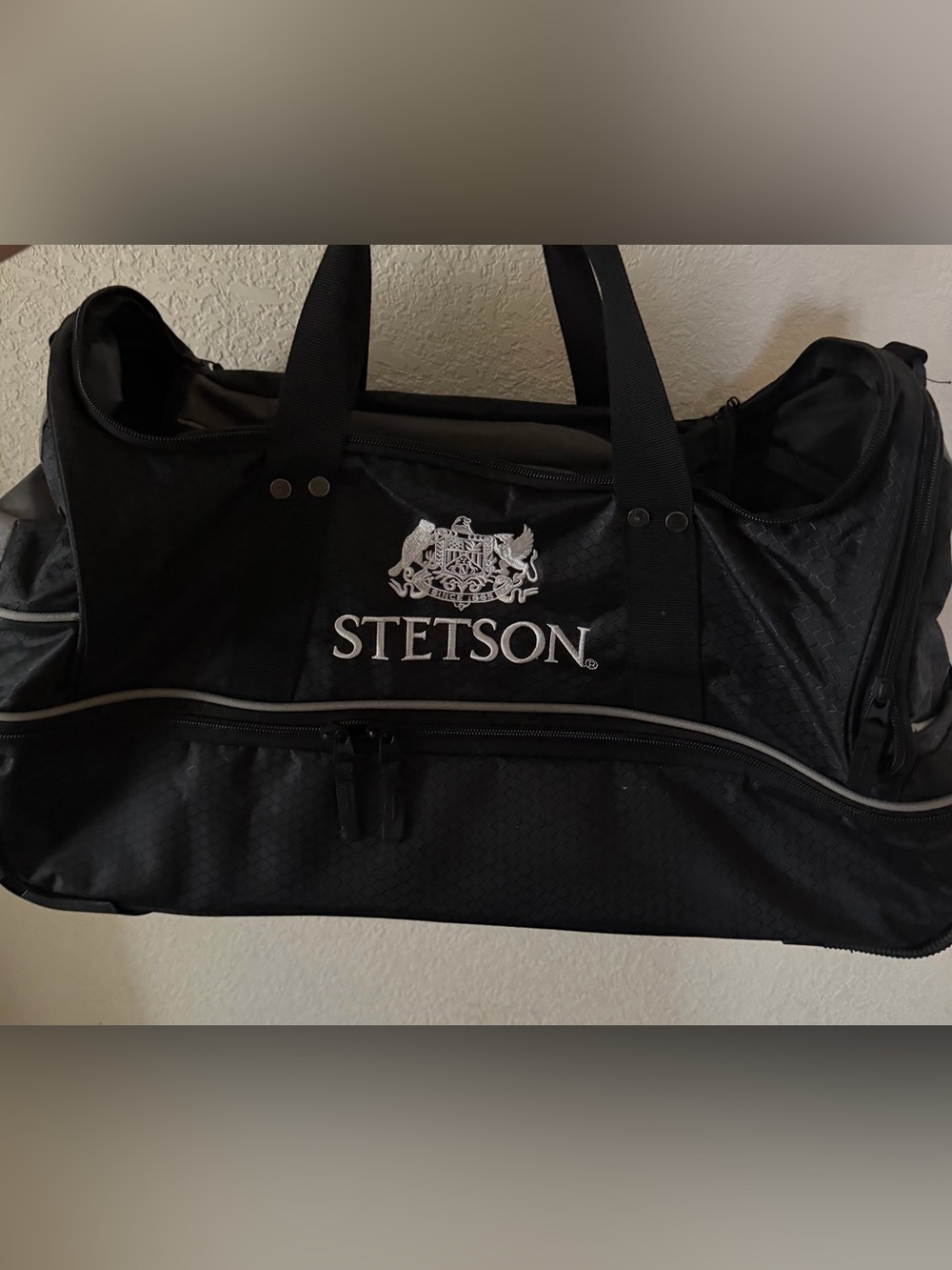 Stetson Black Men's Duffel Bag - Classic Travel Carryall